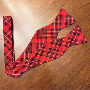 Southern Proper Plaid Bow Tie Red/Black/Yellow